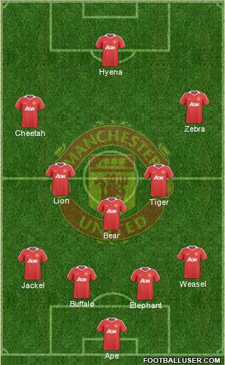 Manchester United Formation 2010