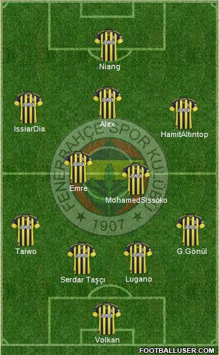 Fenerbahçe SK Formation 2010