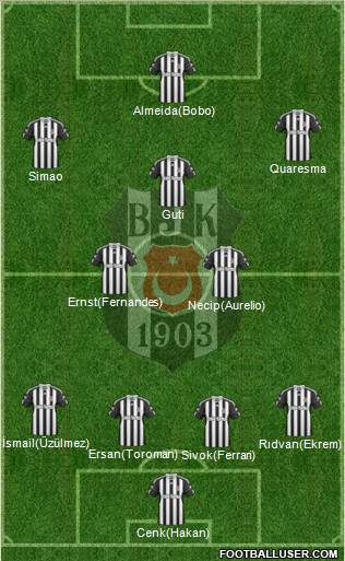 Besiktas JK Formation 2010