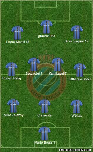 Club Brugge KV Formation 2010