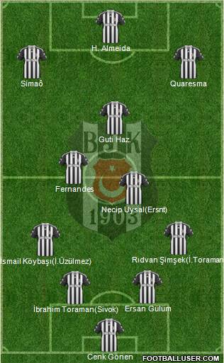 Besiktas JK Formation 2010