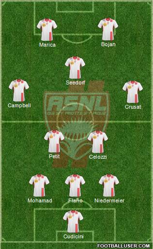 A.S. Nancy Lorraine football formation