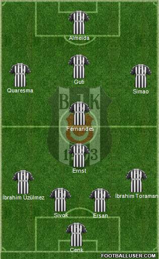 Besiktas JK Formation 2010
