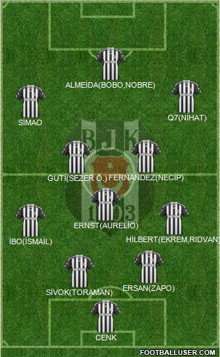 Besiktas JK Formation 2010