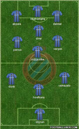 Club Brugge KV football formation