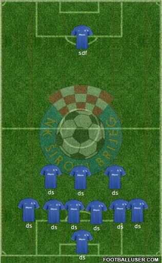 NK Siroki Brijeg Formation 2010
