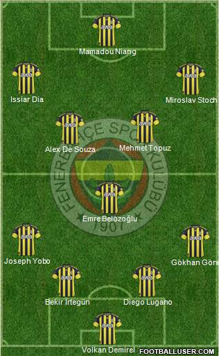 Fenerbahçe SK Formation 2010