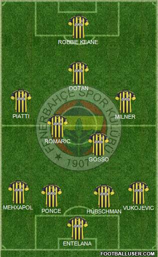 Fenerbahçe SK Formation 2010