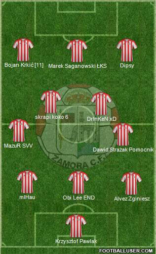 Zamora C.F. Formation 2010