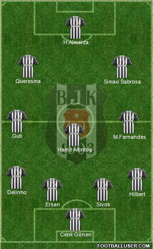 Besiktas JK Formation 2010