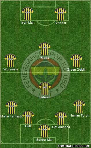 Fenerbahçe SK Formation 2010
