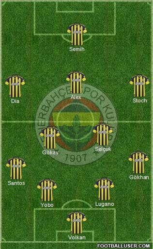 Fenerbahçe SK Formation 2010