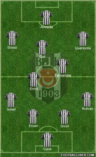 Besiktas JK Formation 2010