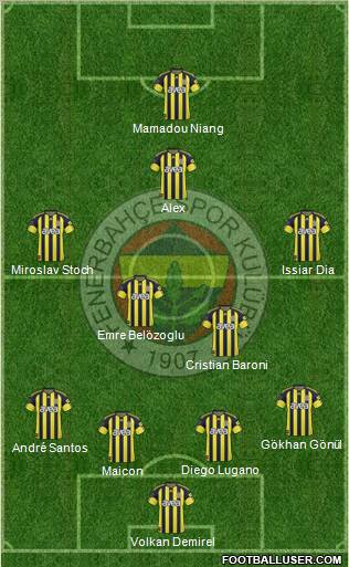 Fenerbahçe SK Formation 2010