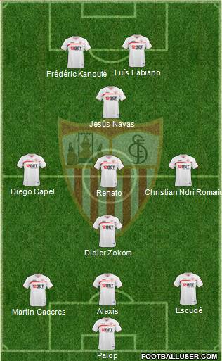 Sevilla F.C., S.A.D. Formation 2010