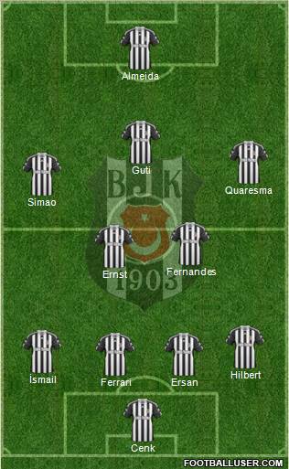 Besiktas JK Formation 2010