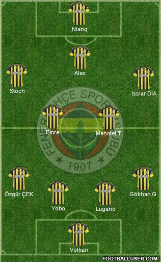 Fenerbahçe SK Formation 2010