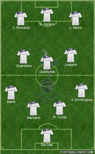 Tottenham Hotspur Formation 2010