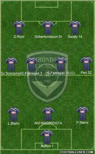 FC Girondins de Bordeaux Formation 2010