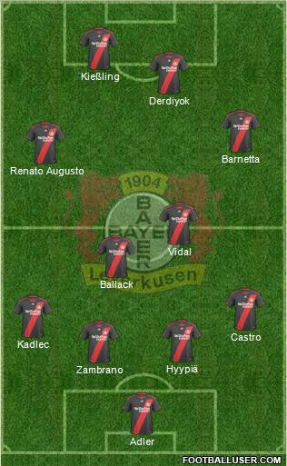 Bayer 04 Leverkusen Formation 2010
