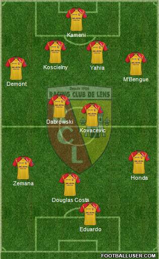 Racing Club de Lens Formation 2010