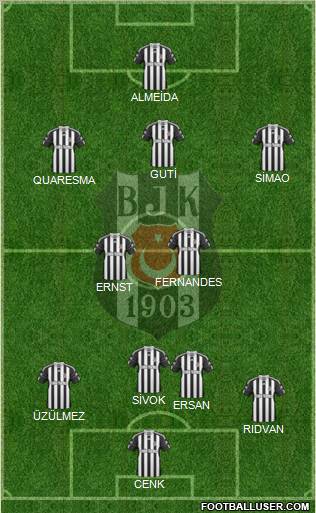 Besiktas JK Formation 2010