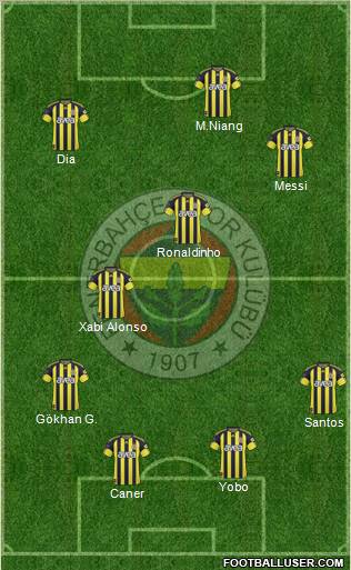 Fenerbahçe SK Formation 2010