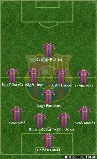F.C. Barcelona Formation 2010