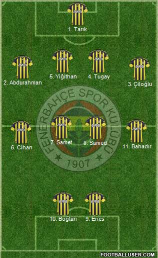 Fenerbahçe SK Formation 2010