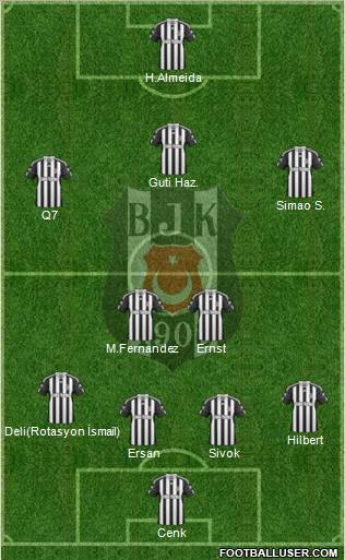 Besiktas JK Formation 2010