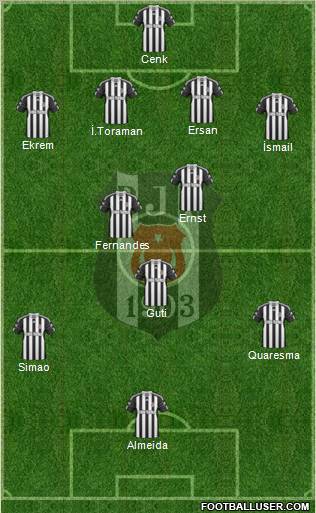 Besiktas JK Formation 2010