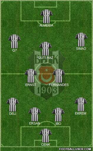 Besiktas JK Formation 2010