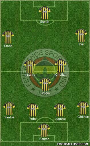 Fenerbahçe SK Formation 2010