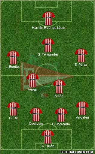 Estudiantes de La Plata football formation