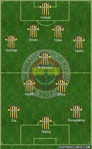 Fenerbahçe SK Formation 2010