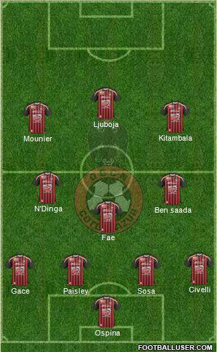 OGC Nice Côte d'Azur football formation