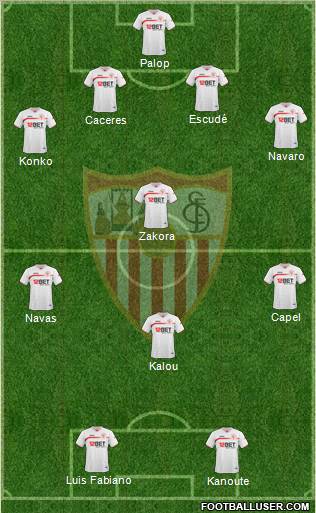 Sevilla F.C., S.A.D. Formation 2010