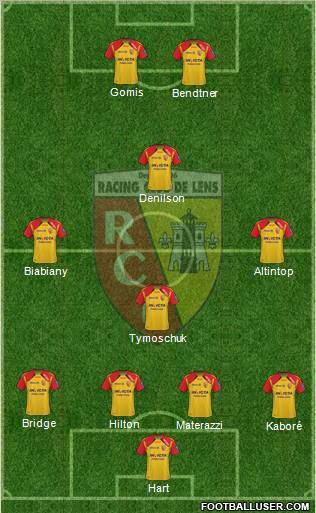 Racing Club de Lens football formation