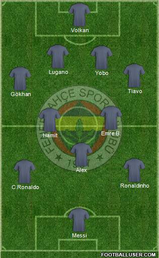 Fenerbahçe SK Formation 2010