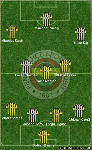 Fenerbahçe SK Formation 2010