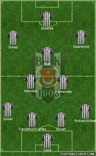 Besiktas JK Formation 2010