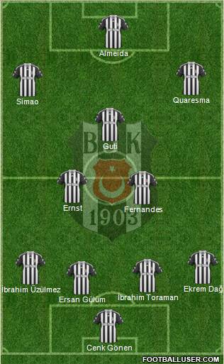 Besiktas JK Formation 2010