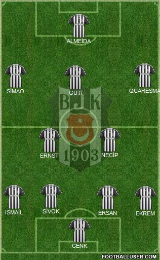 Besiktas JK Formation 2010