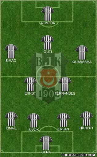 Besiktas JK Formation 2010