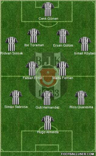 Besiktas JK Formation 2010