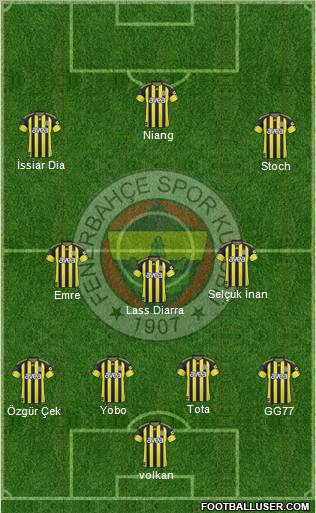 Fenerbahçe SK Formation 2010