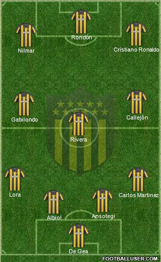 Club Atlético Peñarol Formation 2010