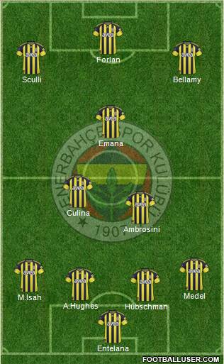 Fenerbahçe SK Formation 2010