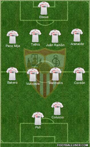 Sevilla F.C., S.A.D. Formation 2010