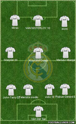 Real Madrid C.F. Formation 2010